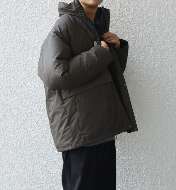 SHIPS any「SHIPS any: ワッシャー ナイロン ダウン / 中綿 ミックス スピンドル スタンド ブルゾン◇」|ダウン|