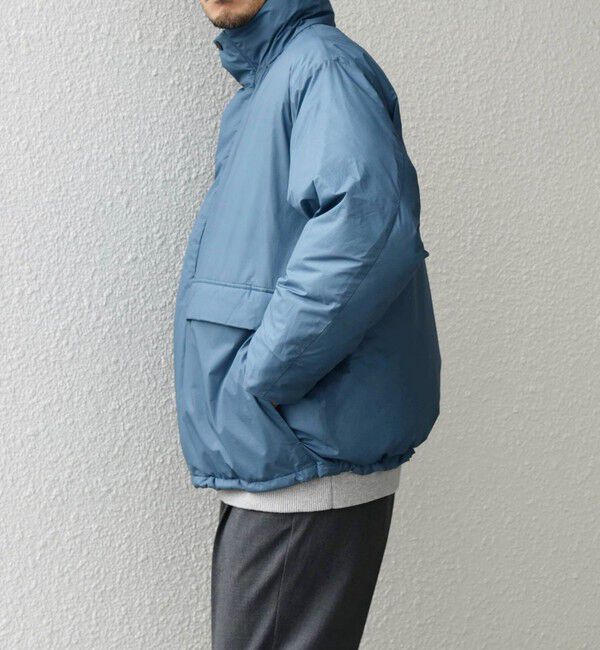 SHIPS any「SHIPS any: ワッシャー ナイロン ダウン / 中綿 ミックス スピンドル スタンド ブルゾン◇」|ダウン|