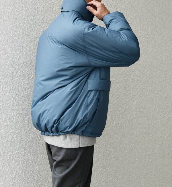 SHIPS any「SHIPS any: ワッシャー ナイロン ダウン / 中綿 ミックス スピンドル スタンド ブルゾン◇」|ダウン|