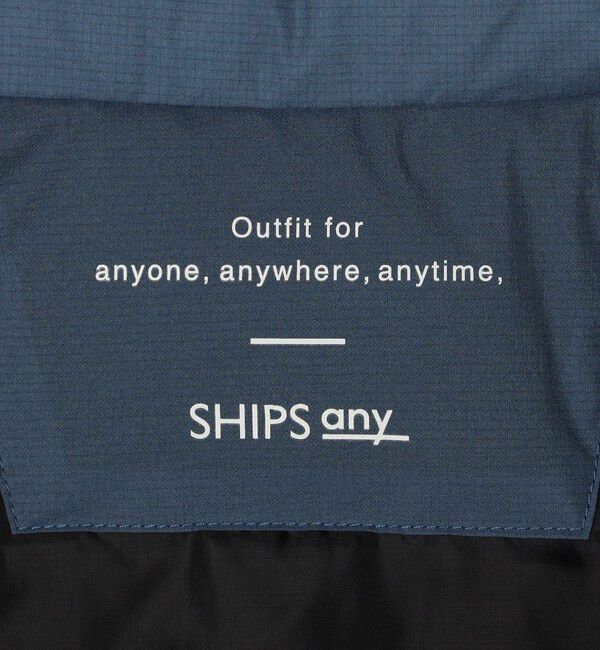 SHIPS any「SHIPS any: ワッシャー ナイロン ダウン / 中綿 ミックス スピンドル スタンド ブルゾン◇」|ダウン|