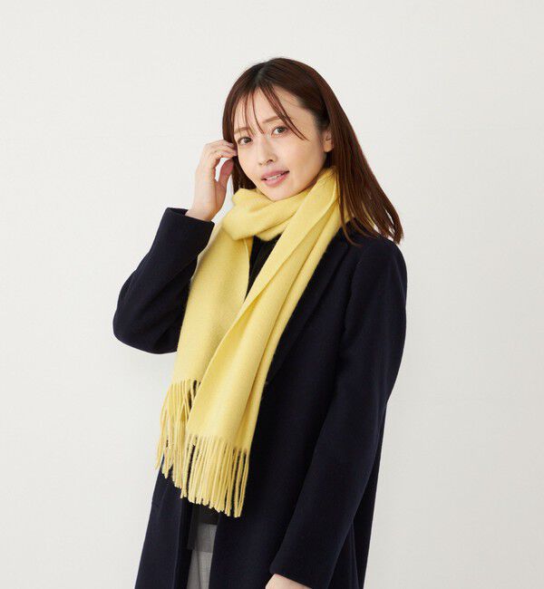 SHIPS Colors 「SHIPS Colors:〈手洗い可能〉 ウール ソリッド ストール」|マフラー|