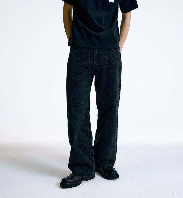 SHIPS「City Ambient Products: 12オンス ストレート バギー デニム パンツ」|デニム|