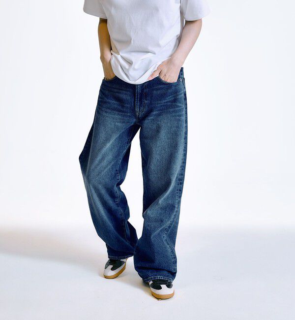 SHIPS「City Ambient Products: 12オンス ストレート バギー デニム パンツ」|デニム|
