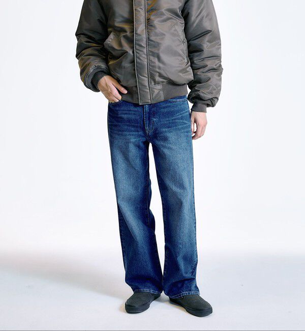 SHIPS「City Ambient Products: 12オンス ストレート バギー デニム パンツ」|デニム|