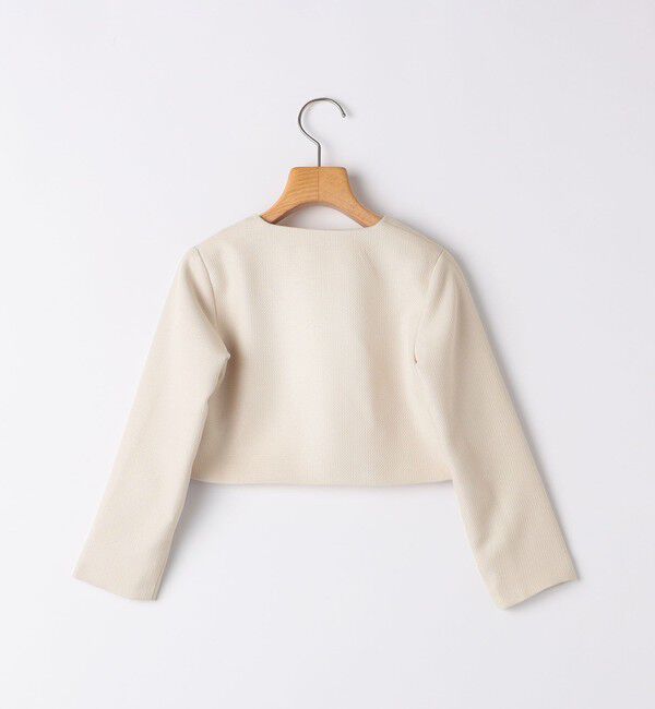 SHIPS KIDS「SHIPS KIDS:110～130cm / セレモニー ボレロジャケット コサージュ付き」|ボレロ|