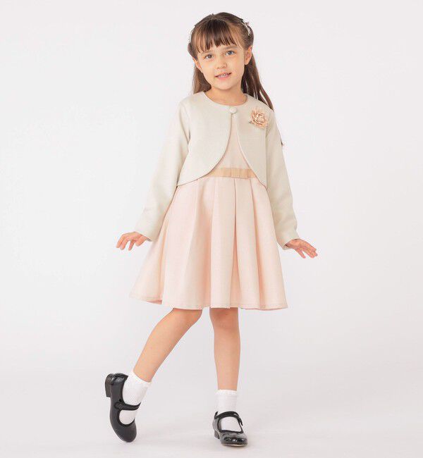 SHIPS KIDS「SHIPS KIDS:110～130cm / セレモニー ボレロジャケット コサージュ付き」|ボレロ|
