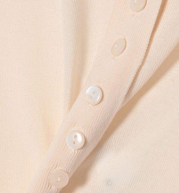 quaranciel「quaranciel:〈手洗い可能〉シルク ミックス ヘンリーネック ニット プルオーバー」|ニット・セーター|