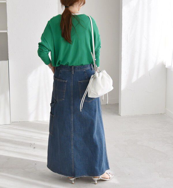 quaranciel「quaranciel:〈手洗い可能〉シルク ミックス ヘンリーネック ニット プルオーバー」|ニット・セーター|