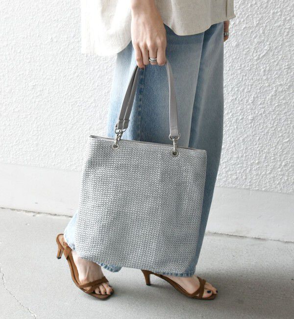 SHIPS any「SHIPS any: スクエア メッシュ ハンドル トート バッグ 26SS」|トートバッグ|