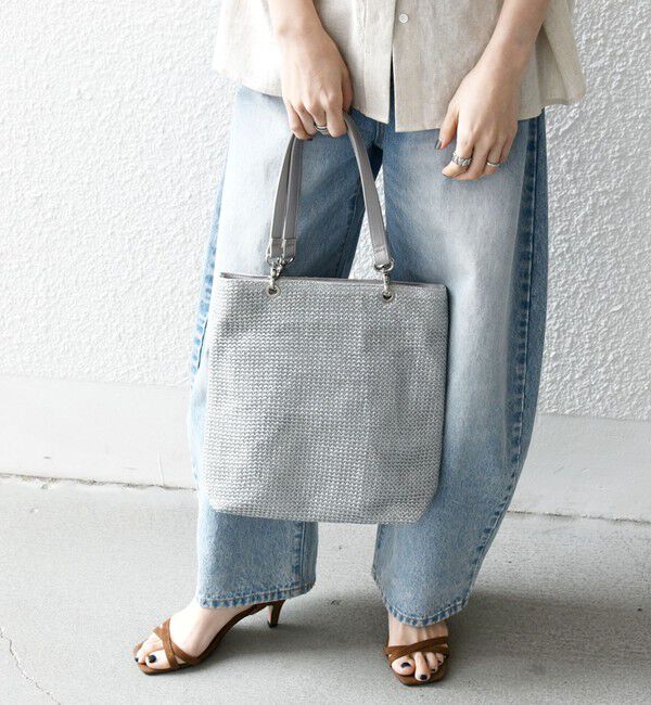 SHIPS any「SHIPS any: スクエア メッシュ ハンドル トート バッグ 26SS」|トートバッグ|