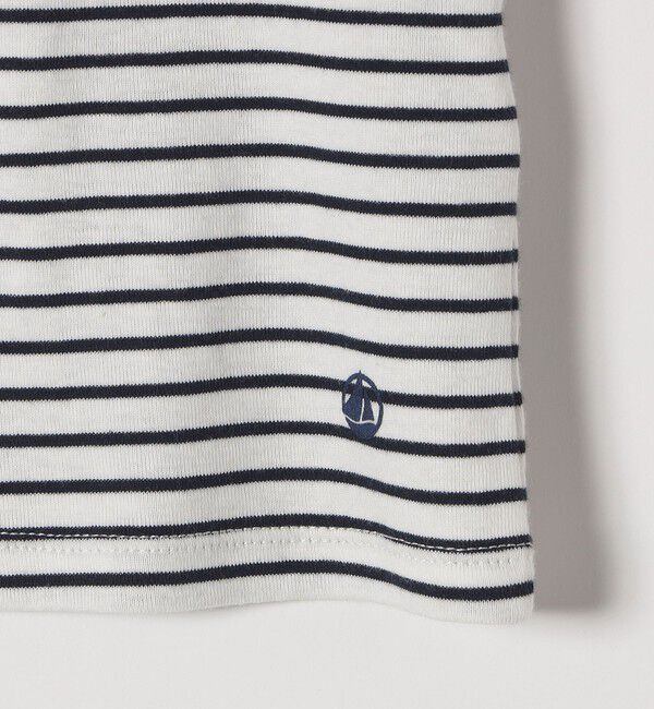 SHIPS any「【SHIPS any別注】PETIT BATEAU: ロゴ プリント コンパクト ボーダー TEE 25SS」|Tシャツ・カットソー|