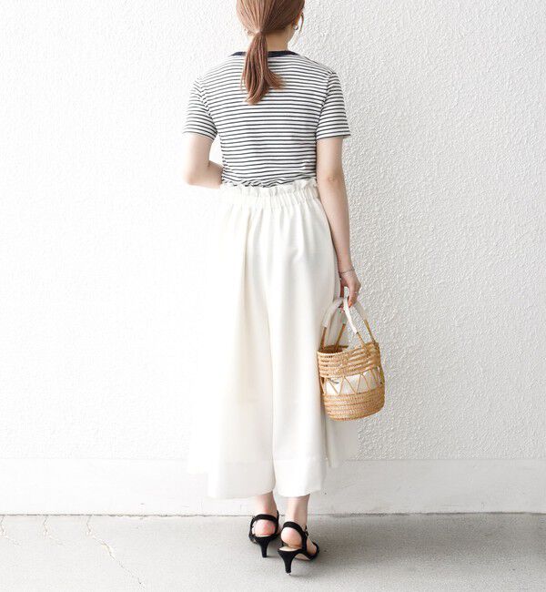 SHIPS any「【SHIPS any別注】PETIT BATEAU: ロゴ プリント コンパクト ボーダー TEE 25SS」|Tシャツ・カットソー|