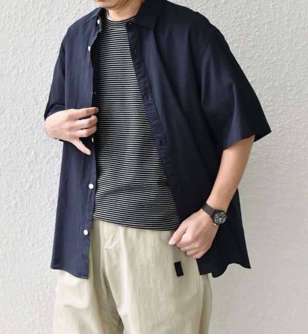 SHIPS any「SHIPS any:〈洗濯機可能〉コットン/リネン レギュラーカラー シャツ◇」|シャツ・ブラウス|