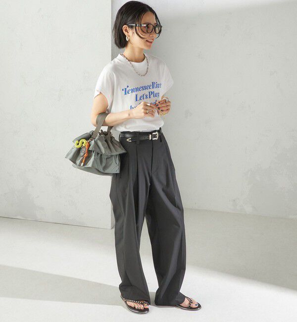 SHIPS for women「【WEB限定】チャーム 付き フリル 巾着 ショルダー」|ショルダー・メッセンジャー|