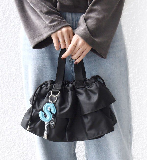 SHIPS for women「【WEB限定】チャーム 付き フリル 巾着 ショルダー」|ショルダー・メッセンジャー|