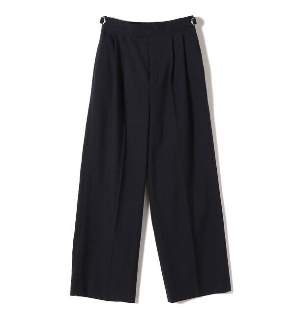 SHIPS for women「〈手洗い可能〉麻調 合繊 2タック ワイド パンツ 2」|その他|