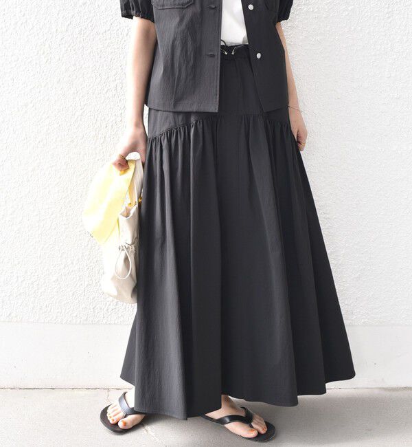 SHIPS Colors 「SHIPS Colors:〈接触冷感・UVカット・撥水〉マルチファンクション フレアスカート◇」|フレア|