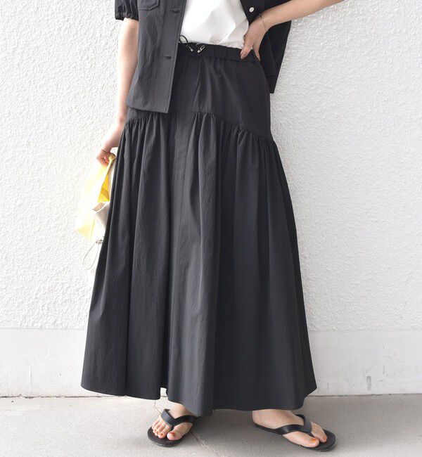 SHIPS Colors 「SHIPS Colors:〈接触冷感・UVカット・撥水〉マルチファンクション フレアスカート◇」|フレア|