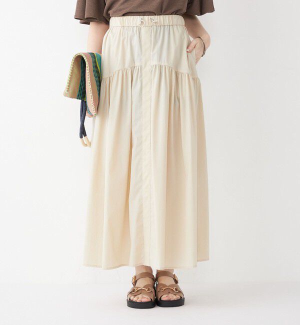 SHIPS Colors 「SHIPS Colors:〈接触冷感・UVカット・撥水〉マルチファンクション フレアスカート◇」|フレア|