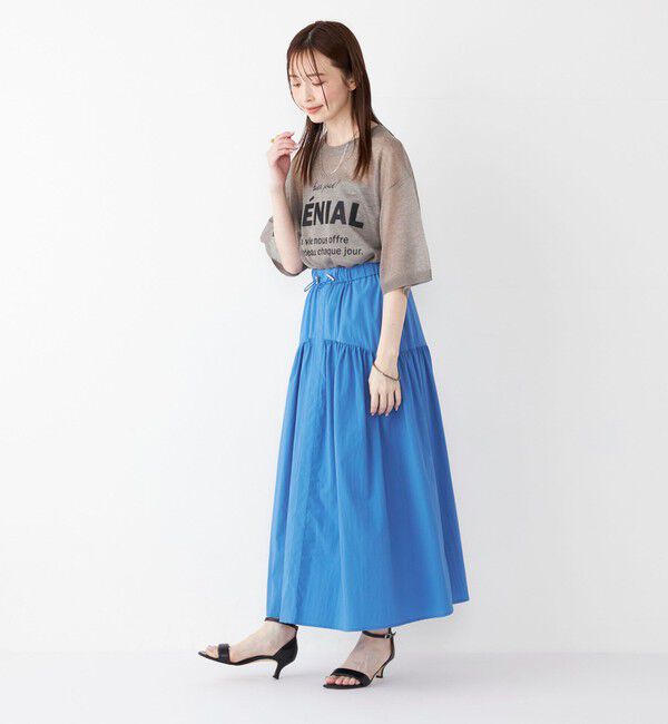 SHIPS Colors 「SHIPS Colors:〈接触冷感・UVカット・撥水〉マルチファンクション フレアスカート◇」|フレア|