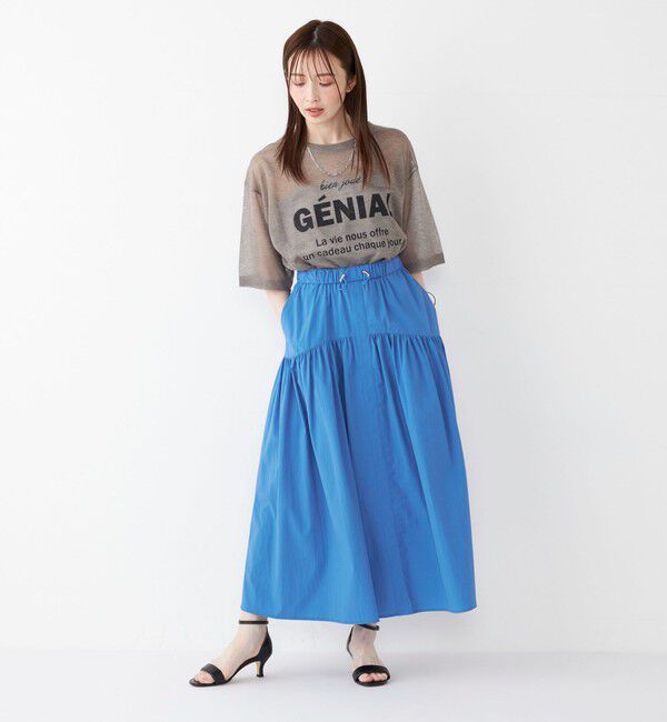 SHIPS Colors 「SHIPS Colors:〈接触冷感・UVカット・撥水〉マルチファンクション フレアスカート◇」|フレア|