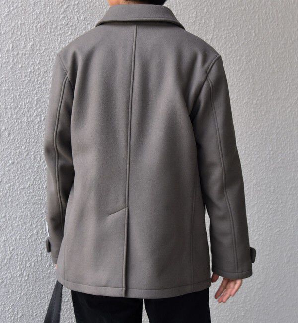 SHIPS any「SHIPS any: PURE WOOL MELTON シングル Pコート 25AW◇」|ピーコート|