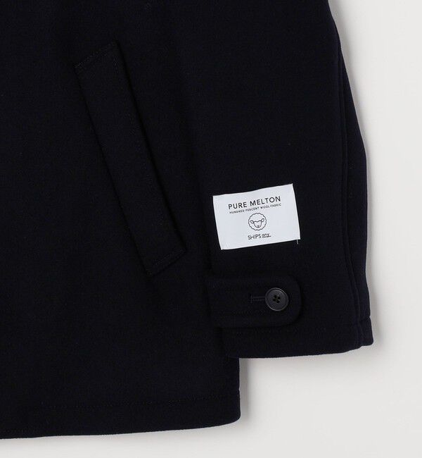 SHIPS any「SHIPS any: PURE WOOL MELTON シングル Pコート 25AW◇」|ピーコート|