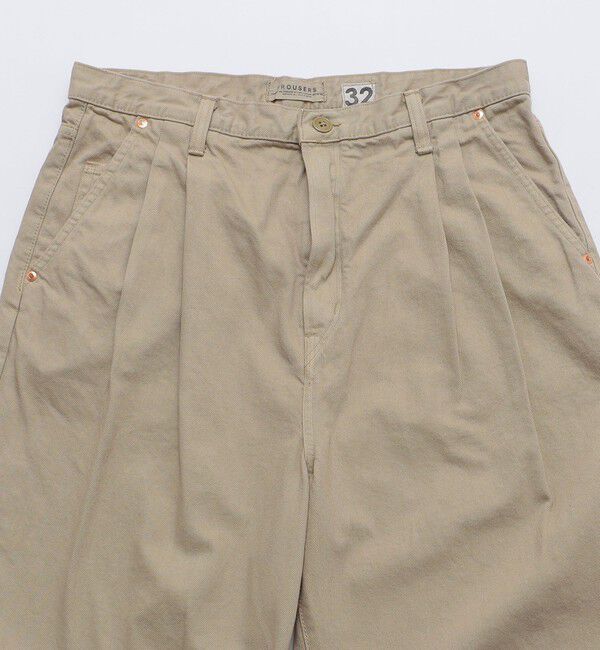 SHIPS「SKEWed: 2TUCK TROUSERS P/DYE」|チノ|