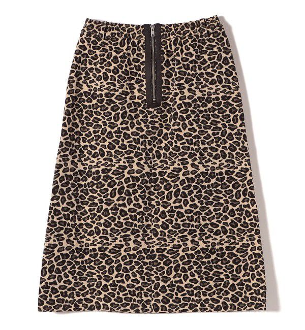 SHIPS Colors 「SHIPS Colors:〈手洗い可能〉レオパード ジャカード スカート」|台形|