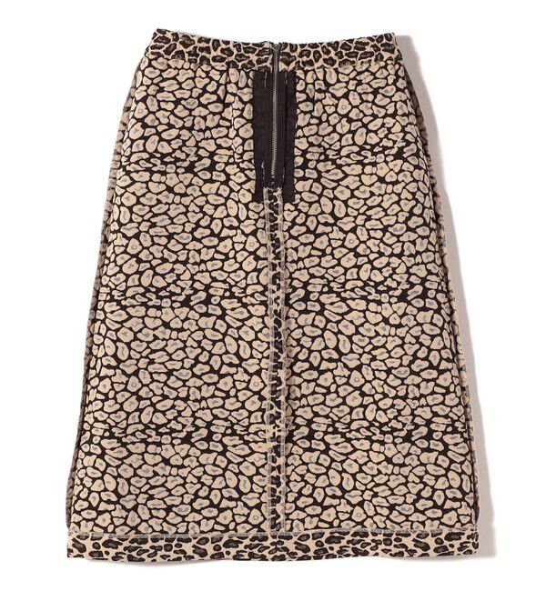 SHIPS Colors 「SHIPS Colors:〈手洗い可能〉レオパード ジャカード スカート」|台形|