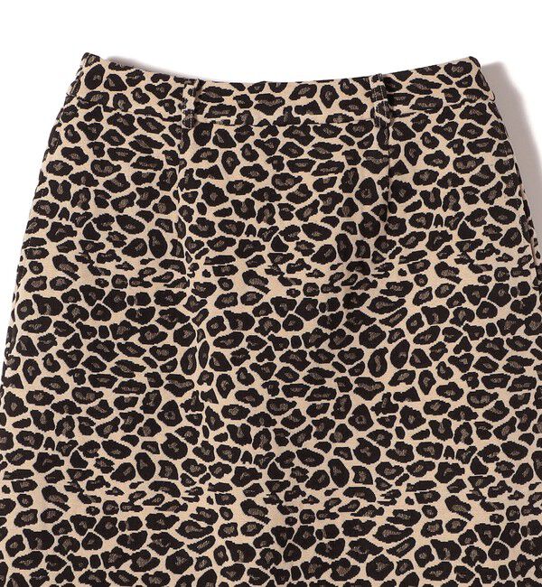 SHIPS Colors 「SHIPS Colors:〈手洗い可能〉レオパード ジャカード スカート」|台形|