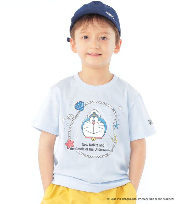 SHIPS KIDS「SHIPS KIDS:100～130m /＜映画ドラえもん 新・のび太の海底鬼岩城＞ Tシャツ」|Tシャツ・カットソー|ライトブルー