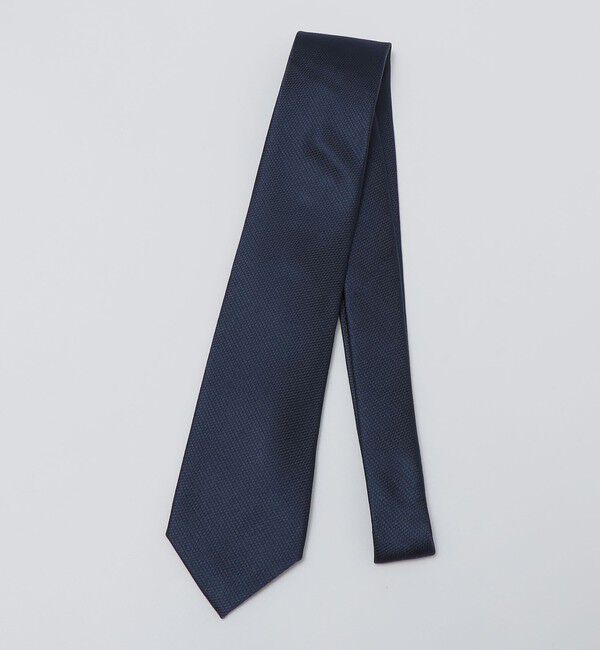 SHIPS Colors 「SHIPS Colors:シルク バスケット ソリッド ネクタイ」|ネクタイ・蝶ネクタイ|ネイビー