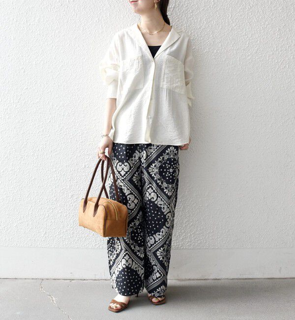 SHIPS any「SHIPS any:〈洗濯機可能〉バンダナ プリント イージー ワイド パンツ」|その他|