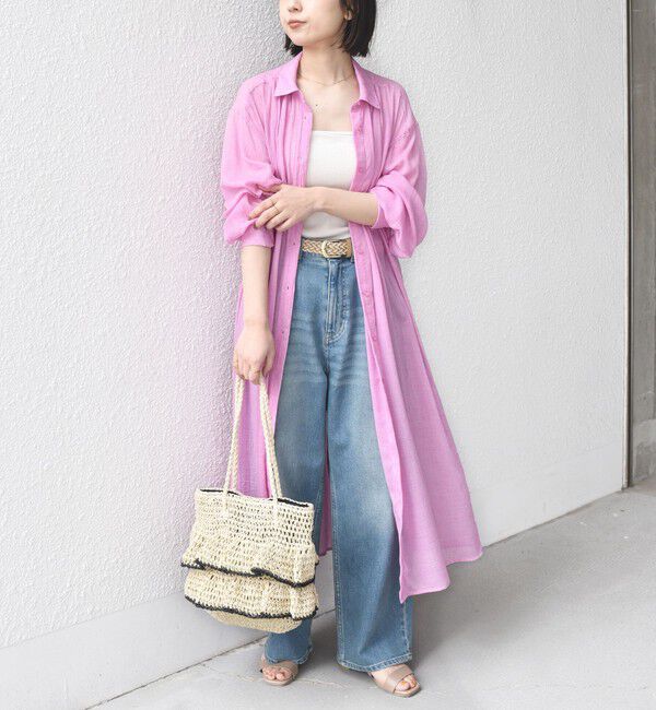 SHIPS Colors 「SHIPS Colors:〈手洗い可能〉ボイル シャンブレー シャツ ワンピース◇」|ワンピース|