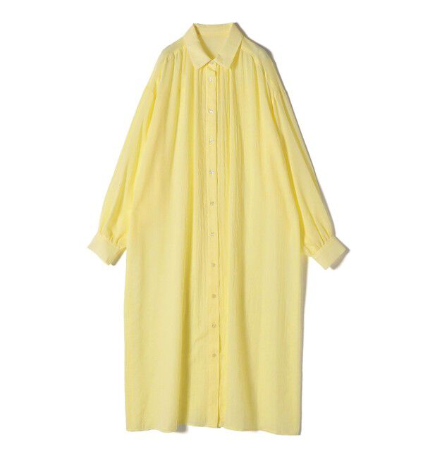 SHIPS Colors 「SHIPS Colors:〈手洗い可能〉ボイル シャンブレー シャツ ワンピース◇」|ワンピース|イエロー