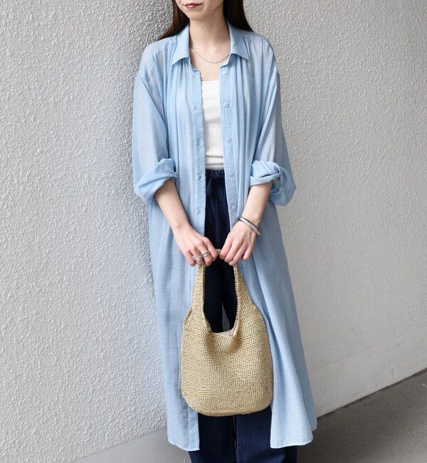 SHIPS Colors 「SHIPS Colors:〈手洗い可能〉ボイル シャンブレー シャツ ワンピース◇」|ワンピース|