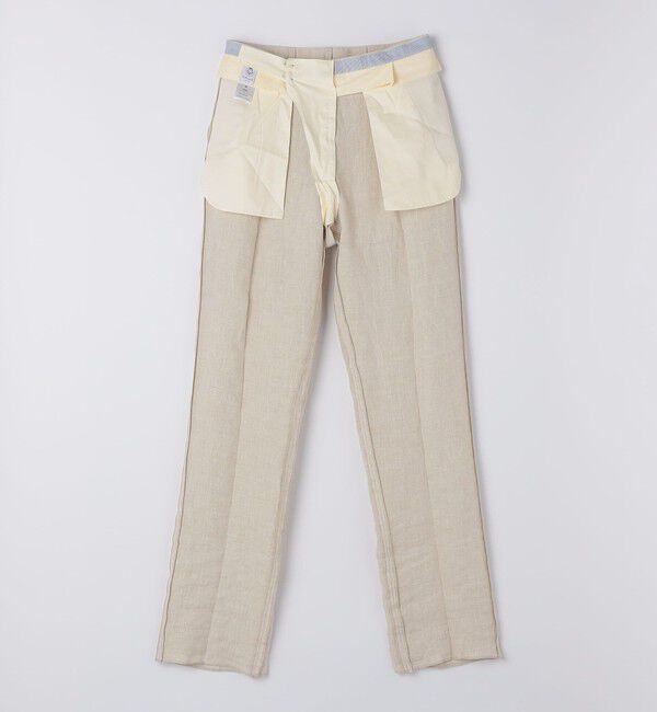 SHIPS「【SHIPS別注】Errico Formicola: サルトリアル リネン バスケット スラックス」|スラックス|
