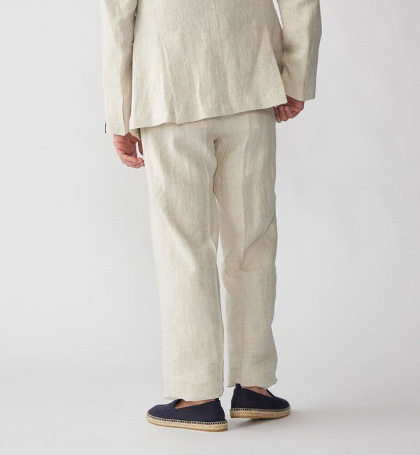 SHIPS「【SHIPS別注】Errico Formicola: サルトリアル リネン バスケット スラックス」|スラックス|