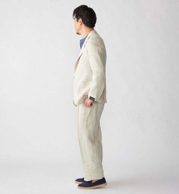 SHIPS「【SHIPS別注】Errico Formicola: サルトリアル リネン バスケット スラックス」|スラックス|