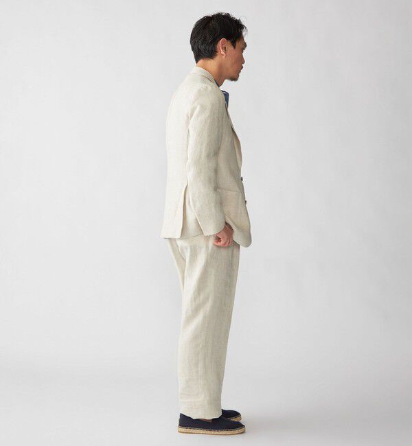 SHIPS「【SHIPS別注】Errico Formicola: サルトリアル リネン バスケット スラックス」|スラックス|