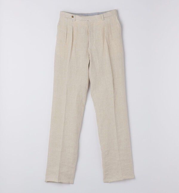 SHIPS「【SHIPS別注】Errico Formicola: サルトリアル リネン バスケット スラックス」|スラックス|