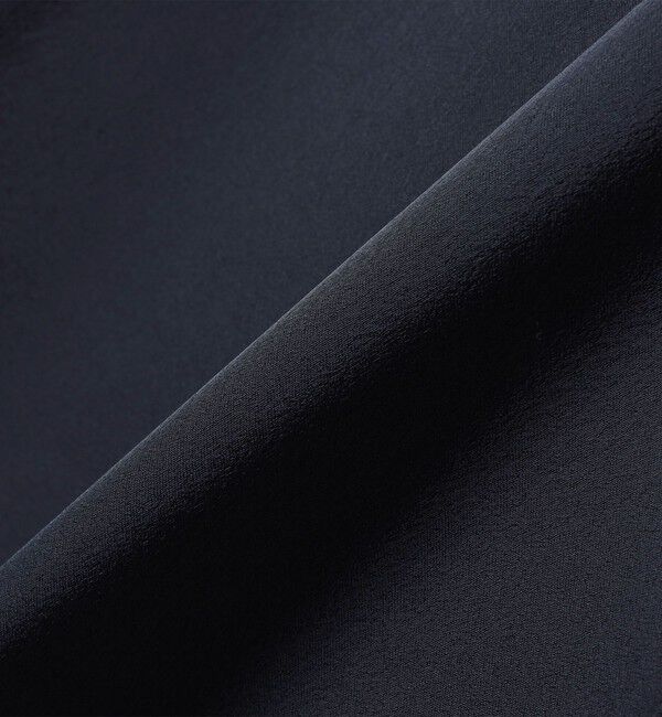 SHIPS any「《予約》SHIPS any:〈洗濯機可能〉サテン フリル カラー リボン ショートスリーブ シャツ ブラウス」|シャツ・ブラウス|