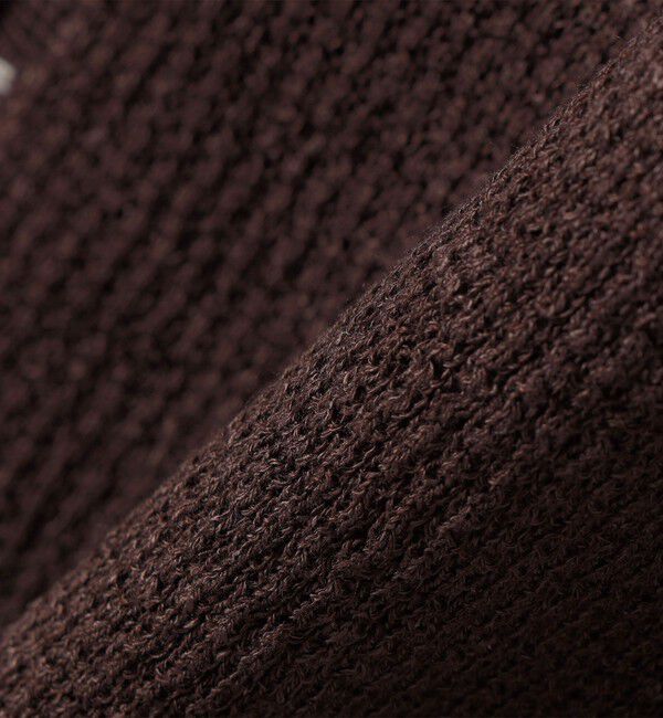 SHIPS any「SHIPS any:〈手洗い可能〉リネン レーヨン ステッチ 編み Vネック ベスト」|ベスト・ジレ|