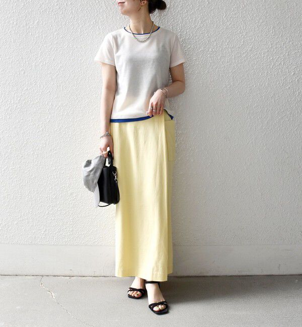 SHIPS any「SHIPS any:〈手洗い可能〉レイヤード シアー ワッフル TEE」|Tシャツ・カットソー|