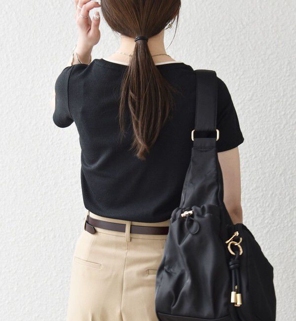 SHIPS any「SHIPS any:〈手洗い可能〉レイヤード シアー ワッフル TEE」|Tシャツ・カットソー|