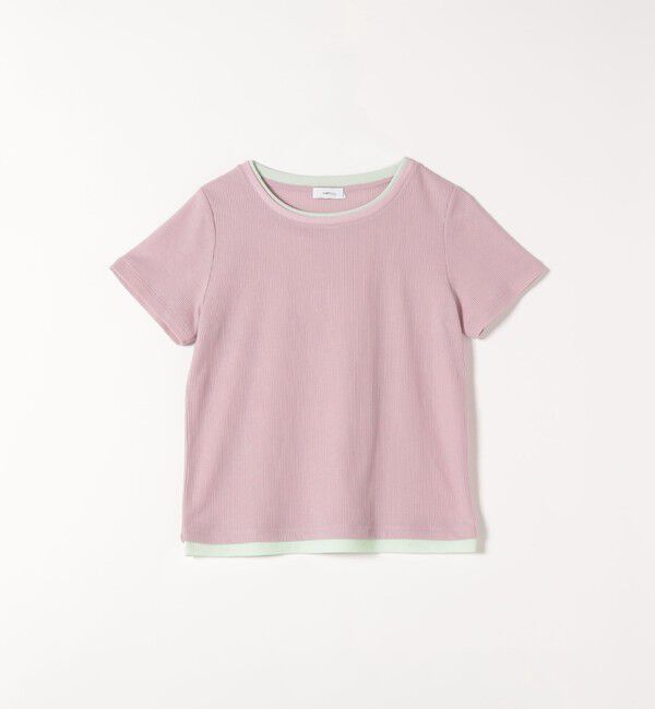 SHIPS any「SHIPS any:〈手洗い可能〉レイヤード シアー ワッフル TEE」|Tシャツ・カットソー|