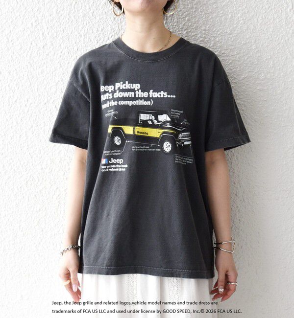 SHIPS any「《予約》GOOD ROCK SPEED:〈洗濯機可能〉Jeep CAR ロゴ プリント TEE」|Tシャツ・カットソー|