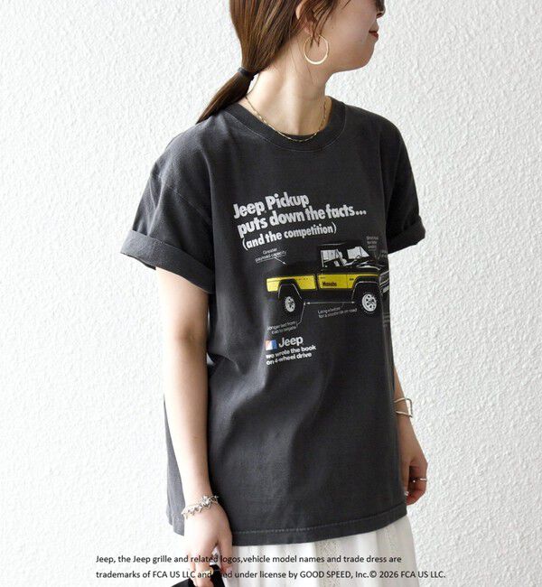 SHIPS any「《予約》GOOD ROCK SPEED:〈洗濯機可能〉Jeep CAR ロゴ プリント TEE」|Tシャツ・カットソー|