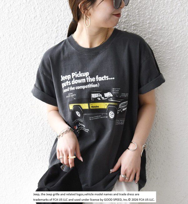 SHIPS any「《予約》GOOD ROCK SPEED:〈洗濯機可能〉Jeep CAR ロゴ プリント TEE」|Tシャツ・カットソー|
